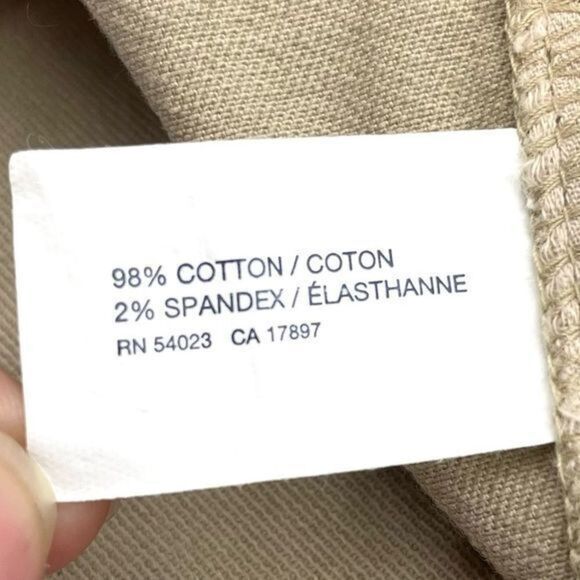 GAP khaki shorts 8 stretch cotton heavyweight tan classic chino pocket detailing - Picture 3 of 8